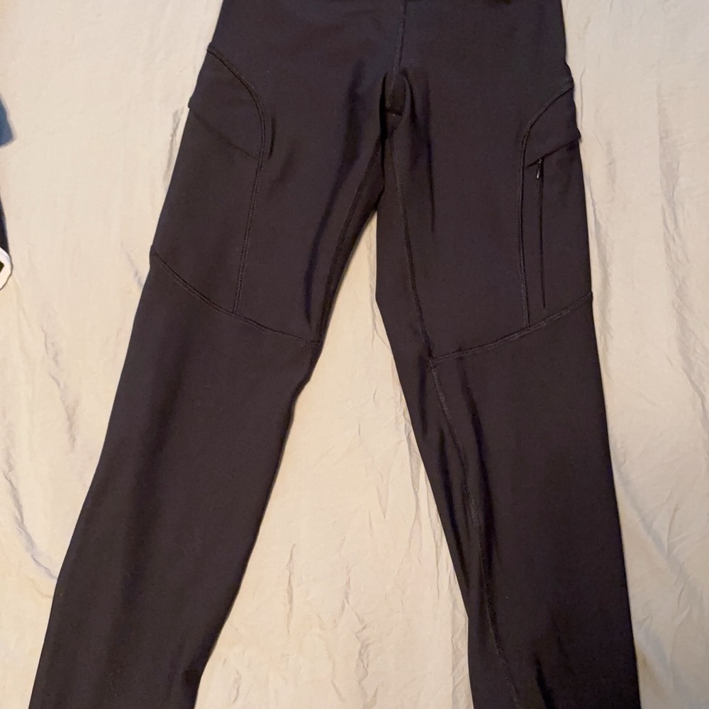 Black Cargo Leggings - Picture 2 of 5